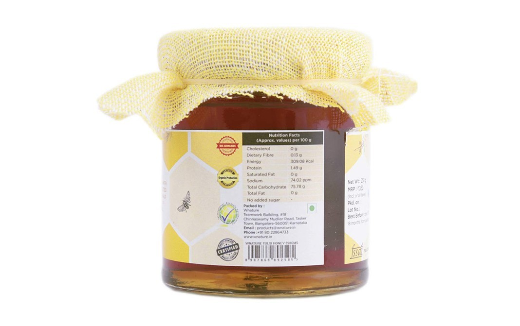 Wnature Tulsi Honey    Glass Jar  250 grams